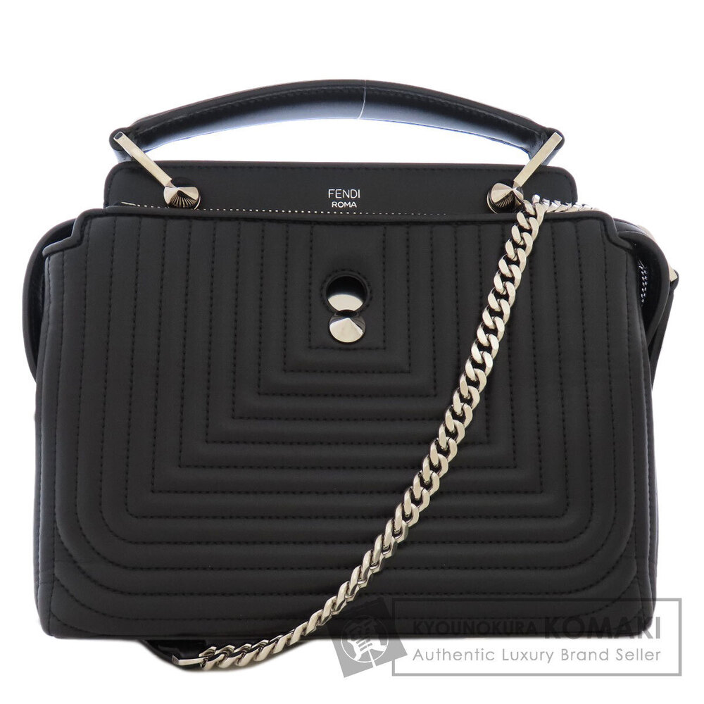 Fendi com Click Thule Leather Handbag